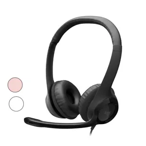 Logitech H390 USB Computer Headset Stereo with Noise Cancelling Microphone - Picture 1 of 14