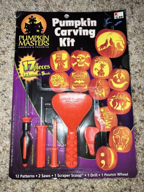 Halloween Pumpkin Carving Kit, 15 Pieces, by Pumpkin Masters