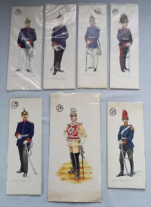 ORIGINAL X 7 BRIAN MOLLOY IMPERIAL GERMAN ARMY OFFICERS' PAINTINGS #1 - Picture 1 of 17