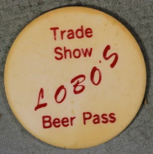 Feria comercial ~ Lobo's ~ Ficha de pase de cerveza ~ 99 ¢ Envío con seguimiento - Imagen 1 de 2