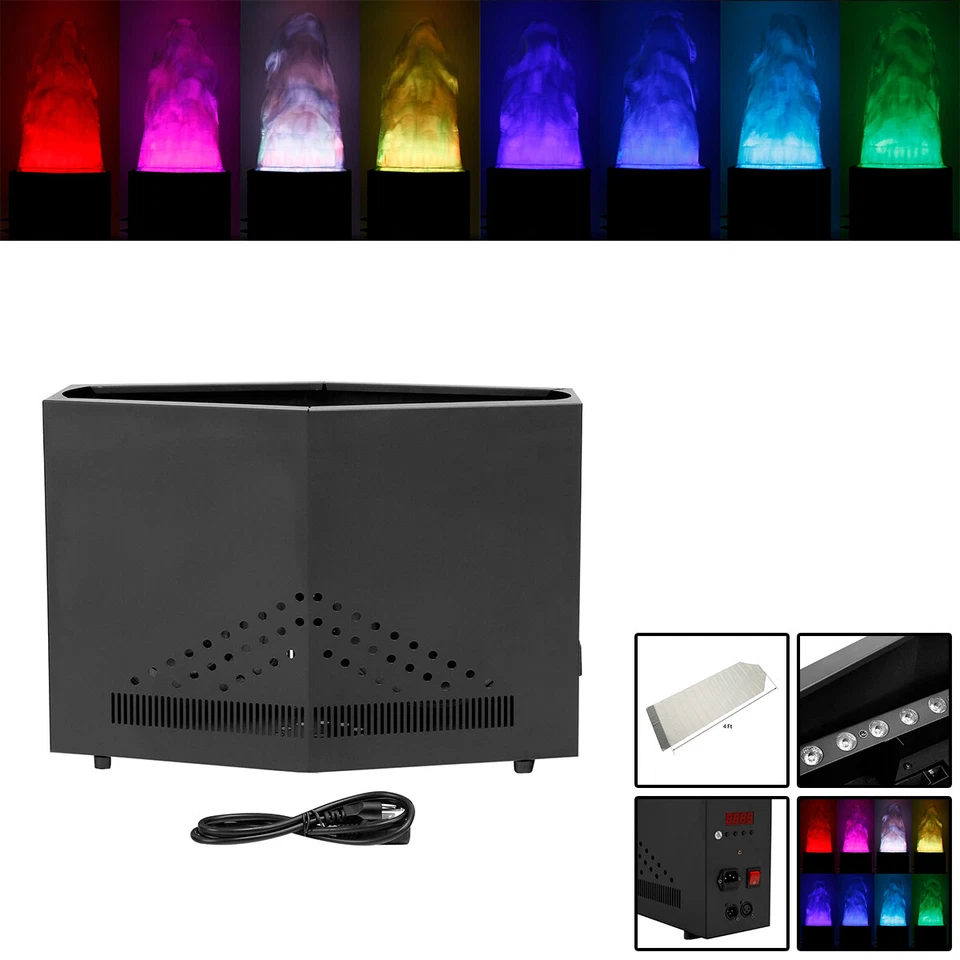 160W Fake Fire Light DMX Stage DJ 3D RGB LED Fake Flame Light Lamp Xmas Decor - Image 1 of 4