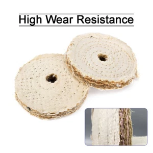 2PCS 80mm Sisal Buffing Disc Polishing Wheel For Polishing Stainless Steel Metal - Picture 1 of 7