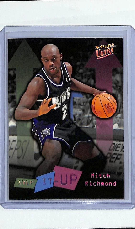 1996 1996-97 Fleer Ultra Step it Up #284 Mitch Richmond HOF Sacramento Kings - Image 1 of 2