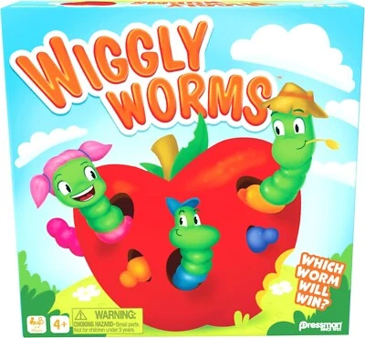 Pressman Wiggly Worms Game - Color Matching Memory Preschool Game - Image 1 of 2