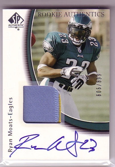 A2829- 2005 SP Authentic #225 Ryan Moats JSY RC Auto Jersey /899 - Image 1 of 1