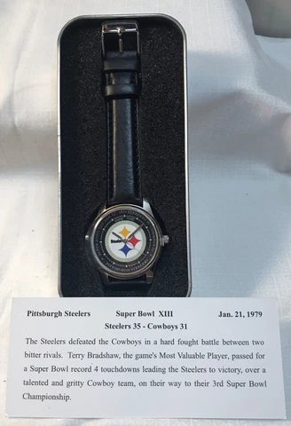 PITTSBURGH STEELERS WATCH Game Time GREAT Super Bowl (XIII) VICTORIES 1/21/79 Cover