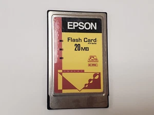 EPSON 20MB PCMCIA PC Flash CARD ATA212EN12 for HP Palmtop 200LX 100LX 1000CX - Afbeelding 1 van 1