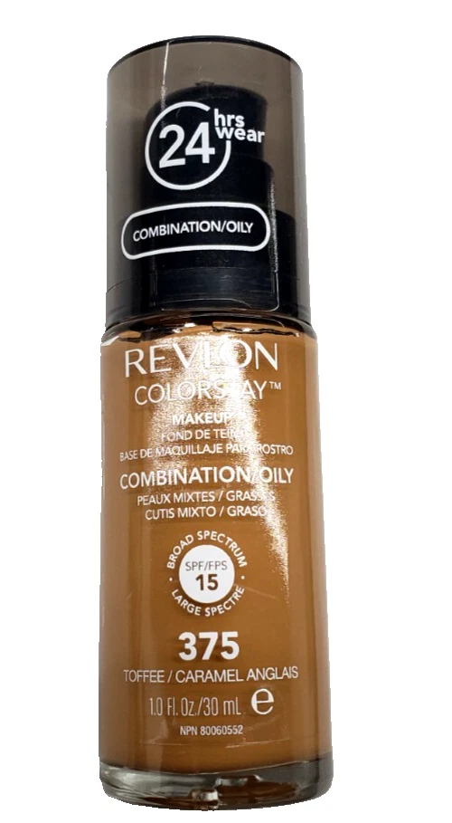 NEW REVLON ColorStay 24Hrs Foundation Combination/Oily Skin-375 TOFFEE - Image 1 of 1