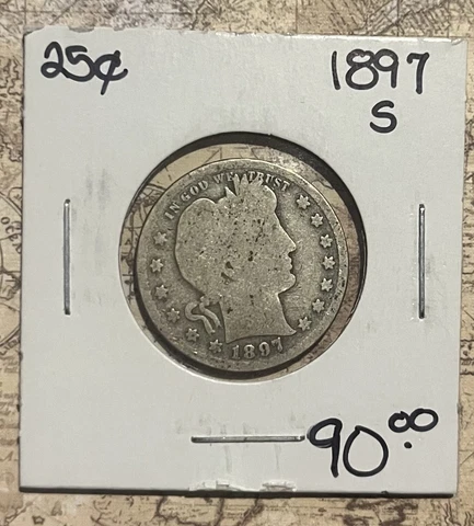 1897-S 25c Barber Quarter Cover