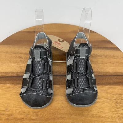 New Little Kids Boys See Kai Run Spencer Raven Black Walking Sandals Size 11 C - Image 1 of 4