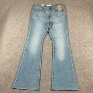 NWT Levis 726 Flare Denim Jeans Womens Size 32 High Rise Light Wash Western - Picture 1 of 14