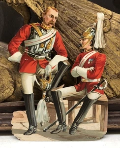 Viktorianischer Stanzschrott 2 britische Soldaten - A. Payne - L12 - Bild 1 von 8