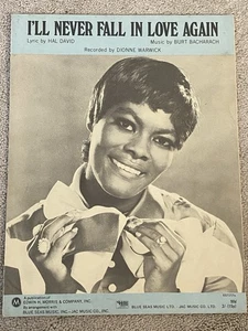 1969 I'LL NEVER FALL IN LOVE AGAIN Noten DIONNE WARWICK von Burt Bacharach - Bild 1 von 5