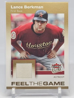 Fleer Ultra Lance Berkman Feel The Game Insert 2007 FG-LB HOU Astros juego usado Foto 1 de 2