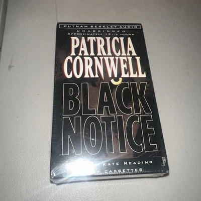 Black Notice by Patricia Cornwell (1999, Audio Cassette, Unabridged edition) - Image 1 of 2