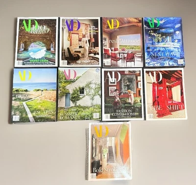 ARCHITECTURAL DIGEST AD Magazines LOT of 9  All of 2025 Except May & Oct NEW! - Image 1 of 2