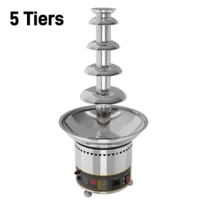 5-Tier Chocolate Fountain Machine Heating Bride Birthday Party Wedding Fondue - Picture 1 of 8