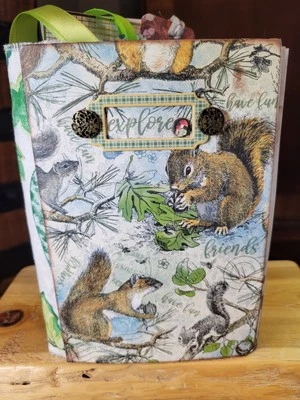 Handmade Large Forest Themed Junk Journal New DIY OOAK Mixed Media Diary - Image 1 of 4