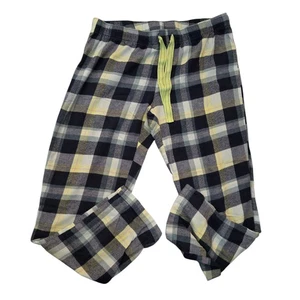 Old Navy blau karierte Flanell Pyjamahose Größe M 100% Baumwolle - Bild 1 von 12