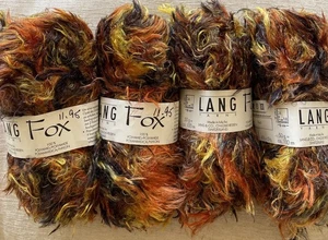 Lot of 4, Lang&Co Yarns FOX  Yarn, Polyamide, 50gm/100col#0154, Multicolor - Picture 1 of 2