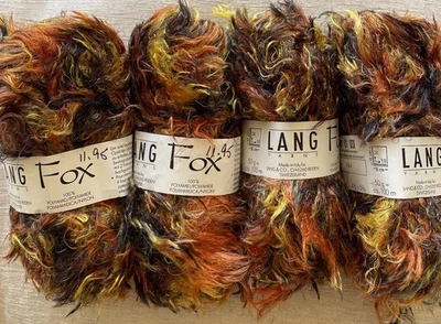 Lot of 4, Lang&Co Yarns FOX  Yarn, Polyamide, 50gm/100col#0154, Multicolor - Image 1 of 2