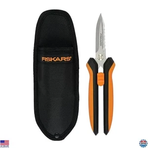 Fiskars 8" Gartenschere, Mehrzweck Gartenschere mit Scheide & SoftGrip - Bild 1 von 7