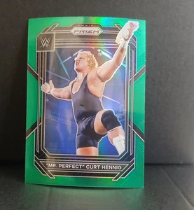 2023 Panini Prizm WWE Green Prizm Mr Perfect Curt Hennig #109 - Picture 1 of 2