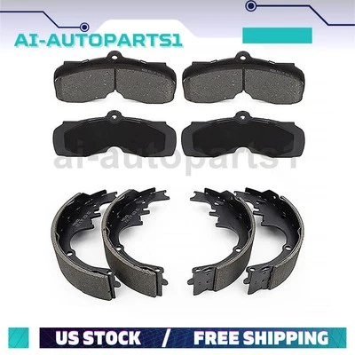 Kit de par de pastillas de freno delanteras y zapatas de freno traseras para Chevrolet Camaro 1967 1968 Foto 1 de 4