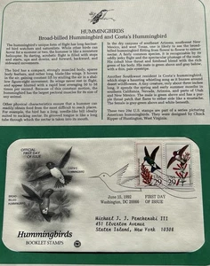 K2 Hummingbirds Booklet Stamps - Picture 1 of 2