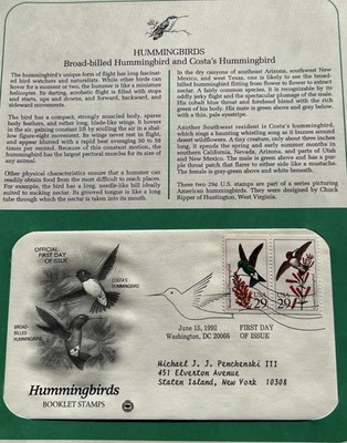 K2 Hummingbirds Booklet Stamps - Image 1 of 2