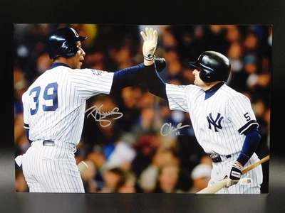 Darryl Strawberry & Chuck Knoblauch Signed 12x18 Photo New York Yankees JSA COA - Image 1 of 2