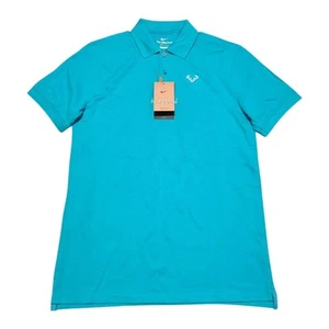 NUOVISSIMA Polo Nike Rafa Nadal Slim Fit DD8532-345 Uomo M Spedizione Rapida - Foto 1 di 2