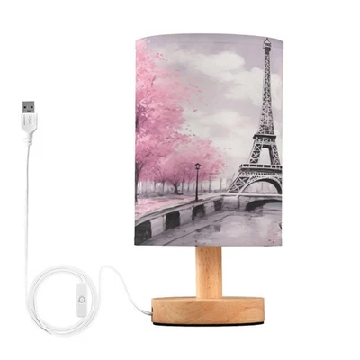 Torre Eiffel París Lámpara de Mesa Rosa para Dormitorio Mesita de Noche Lámpara de Escritorio... Foto 1 de 4