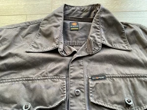 Energie Italy Brown Waxed Canvas Shirt Small - Picture 1 of 6