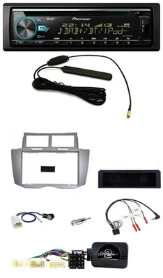 Pioneer CD MP3 Lenkrad DAB USB Autoradio für Toyota Yaris 2007-2011 silber - Bild 1 von 4