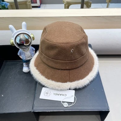 100% Cashmere Beanie brown One Size - Image 1 of 3