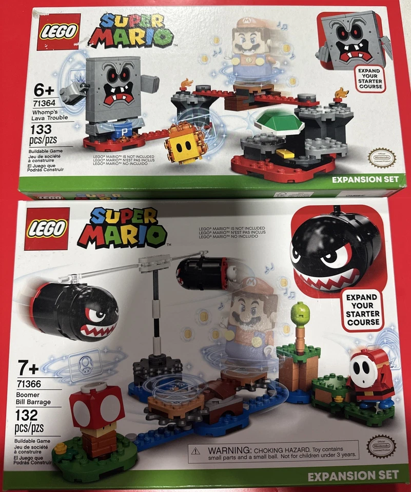 LEGO Super Mario Boomer Bill Barrage & Whomp’s Lava Trouble Expansion Set - Image 1 of 4