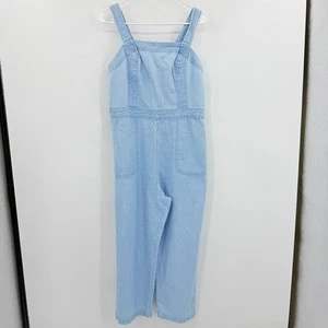Sincerely Jules hellblau Baumwolle weites Bein Tank Denim Overall Größe Large - Bild 1 von 4