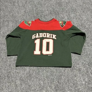 Marian Gaborik Minnesota Wild Jersey Boy's 6 Green Mighty Mac Youth Kids* - Picture 1 of 12