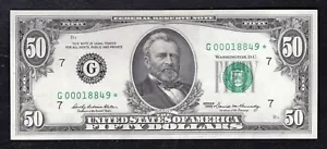 FR. 2114-G* 1969 $50 *STAR* FRN FEDERAL RESERVE NOTE CHICAGO, IL GEM UNC - Picture 1 of 2