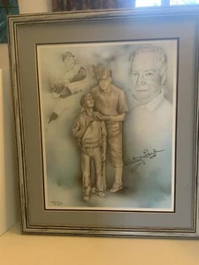 Whitey Ford Framed Lithograph, Autographed & Numbered 91/750 , NY Yankees HOF - Picture 1 of 5