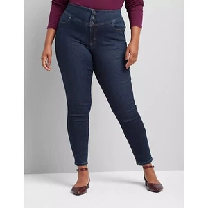 Lane Bryant High-Rise Three Button Jegging Jeans 28 - Bild 1 von 3
