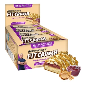 FITCRUNCH Full Size Protein Bars, 6-Layer Baked Bar, 2g of Sugar, Gluten Free & - Picture 1 of 5