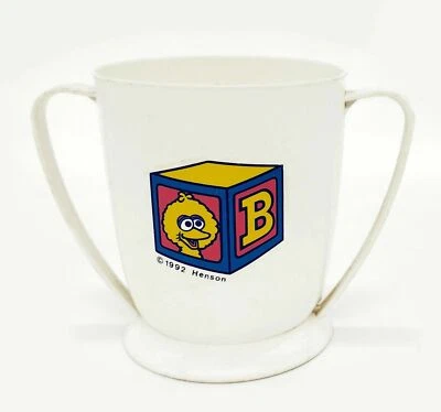 Playschool Bebé Niños Doble Mango Bigbird Taza de Plástico Dos Mangos De Colección 1992 Foto 1 de 4