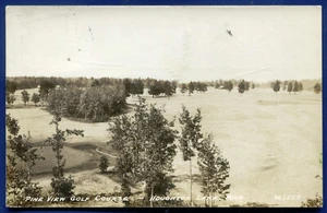 HOUGHTON LAKE Michigan GOLF COURSE Real Photo Postcard - Picture 1 of 2