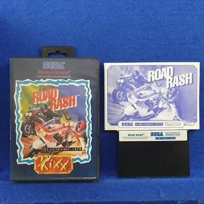 Master System ROAD RASH KIXX Boxed & Complete Sega PAL Version REGION FREE - Image 1 of 4