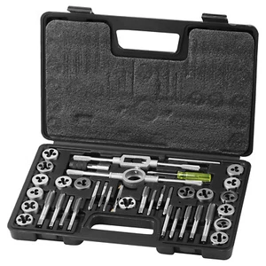 VEVOR Tap and Die Set 40Pcs Metric Size M3 to M12 Bearing Steel Threading Tool - Imagen 1 de 12