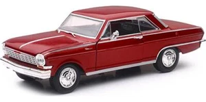 1964 Chevrolet Nova SS Burgundy Muscle Car Collection 1/25 Diecast Model Car by - Picture 1 of 4