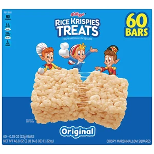 Kellogg's Rice Krispies Treats Original, 0.78 oz, 60-ct - Marshmallow Snack Bars - Picture 1 of 7