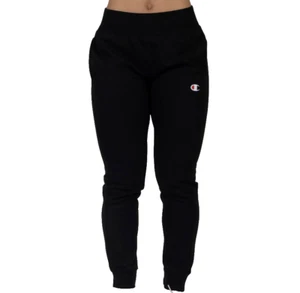 🚨 Champion Y06146 003 Women Reverse Weave Joggers Running Fleece Black Size M - Picture 1 of 10